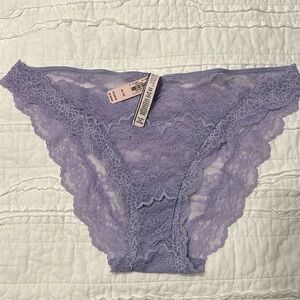 NWT Victoria Secret Lace Purple Panties XL